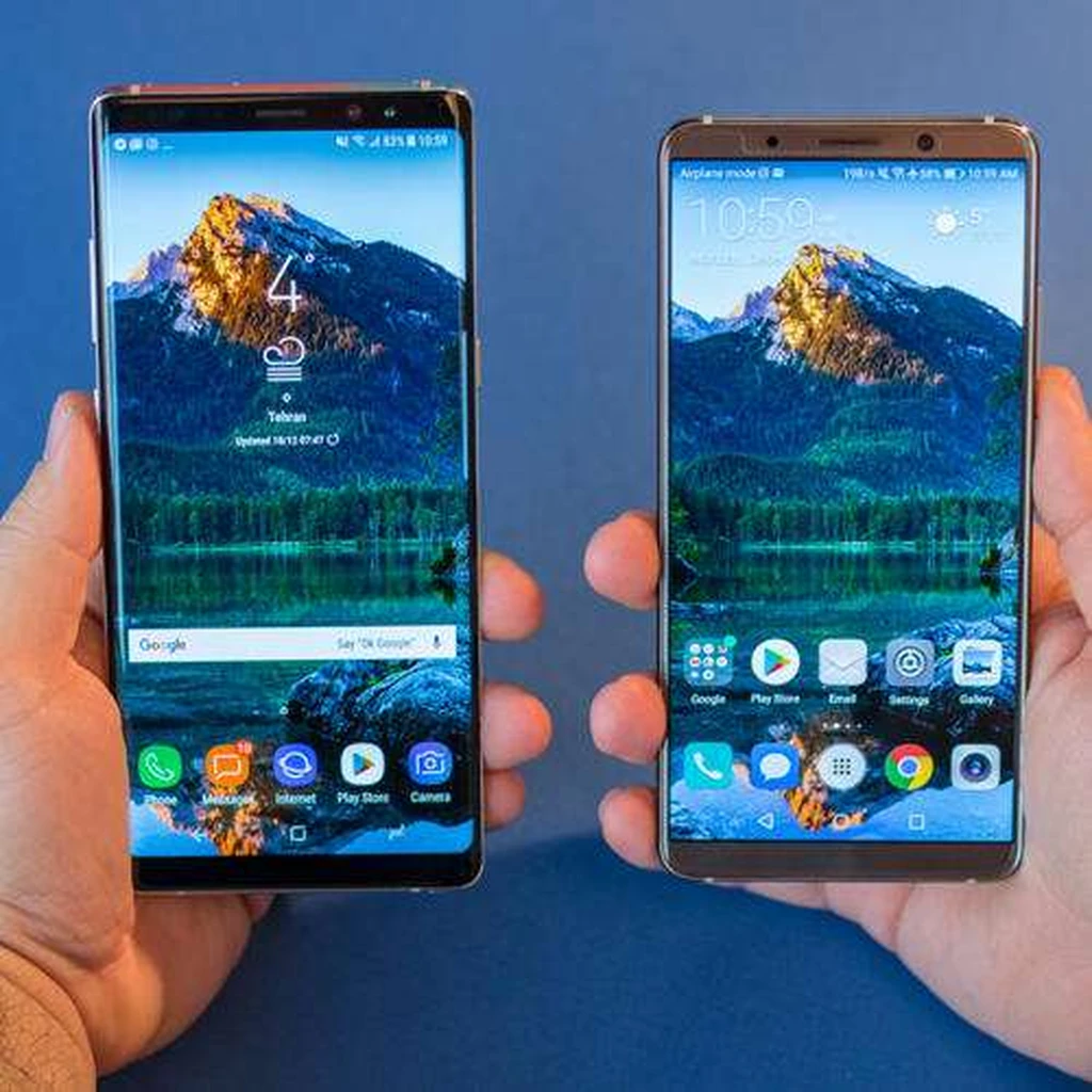 مقایسه Mate 10 Pro با Galaxy Note 8